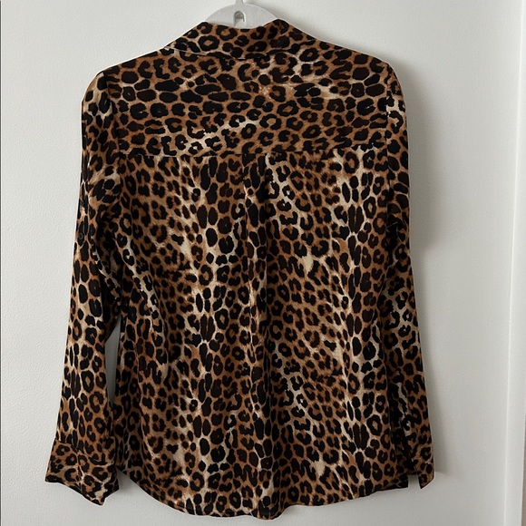 Express Animal Print Portofino Button Down Shirt - Picture 3 of 4